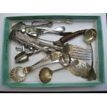 Tray of vintage Silver plate and white metal cutlery