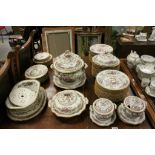 Large 19th Century Mason's Ironstone Dinner service to include Tureens, bowls, plates etc