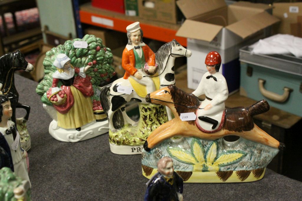 Collection of vintage Staffordshire & Staffordshire style figures - Image 4 of 5