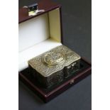 20th century German silver gilt singing bird automaton music box attributed to Karl Griesbaum, the