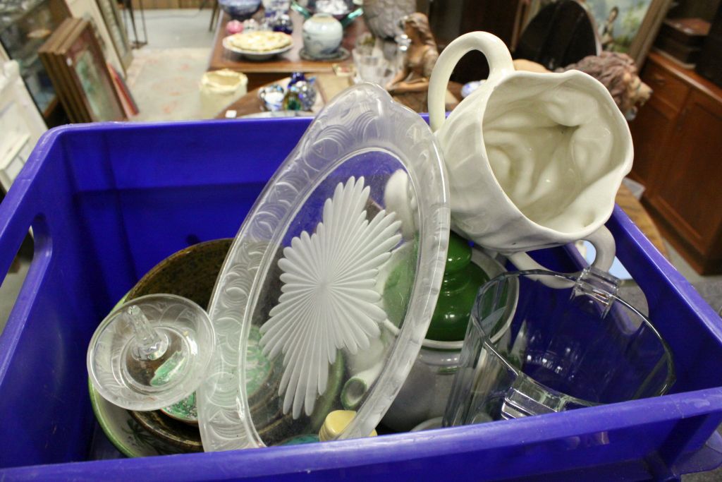 Mixed vintage ceramics & glassware to include Oriental, Moet & Chandon glass Champagne bucket etc - Image 4 of 4