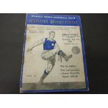 Pre League Ipswich Town v Brentford (Friendly) football programme 07/05/38. Signs of wear, staple