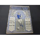 1939 Ipswich Town v Clapton Orient football programme from ITFC first league season played 22nd