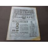 1936 Everton v Preston North End FA Cup football programme played 11th Jan 1936 in excellent