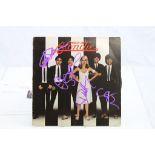 Music Vinyl Autograph - Blonde Parallel Lines LP signed on the front cover in purple ink by Debbie