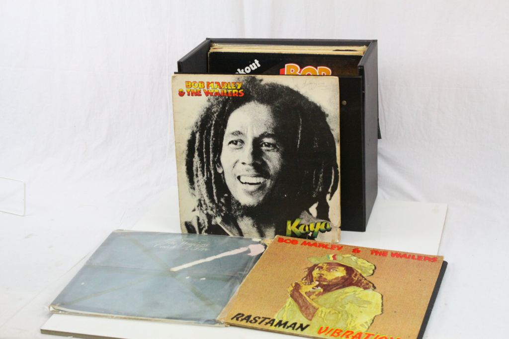 Vinyl - Reggae - Collection of 11 LP's and 2 12" singles from Bob Marley & The Wailers to include