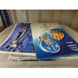 Collection of European football memorabilia including European cup final programmes, VIP items,