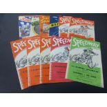 Speedway programmes, 1956, a selection of 11 issues, various tracks, to include California x 4,