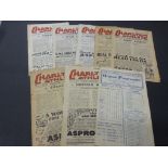 Eight 1947/48 Charlton Athletic home football programmes to include 1947 v Sheffield United,