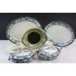 Collection of Porcelain / Pottery including Grimwade ' Mikado ' 1905 Two Tureens, Two Oval Plates,