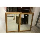 Pair of Pilkington Bevelled Edge Mirrors with Gilt Effect Frames, 76cms x 53cms