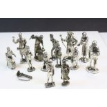 Collection of white metal figures to include Dickens Characters etc