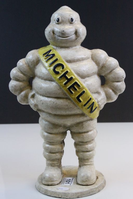 Painted cast Iron Michelin Man advertising statue - Image 3 of 3