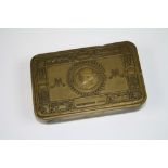 A World War One / WW1 Princess Mary Christmas Tin Containing A Collection Of Military Badges &