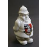 Rare Crested China Figure of a Policeman ' City of Worcester '