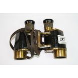 A Set Of World War Two / WW2 Air Ministry Issued 6E/293 Binoculars By Wray Of London.