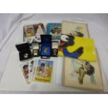 Robertsons Golly postcards, Robertsons pin badges, Hurrah for Little Noddy book, Robertsons Golly