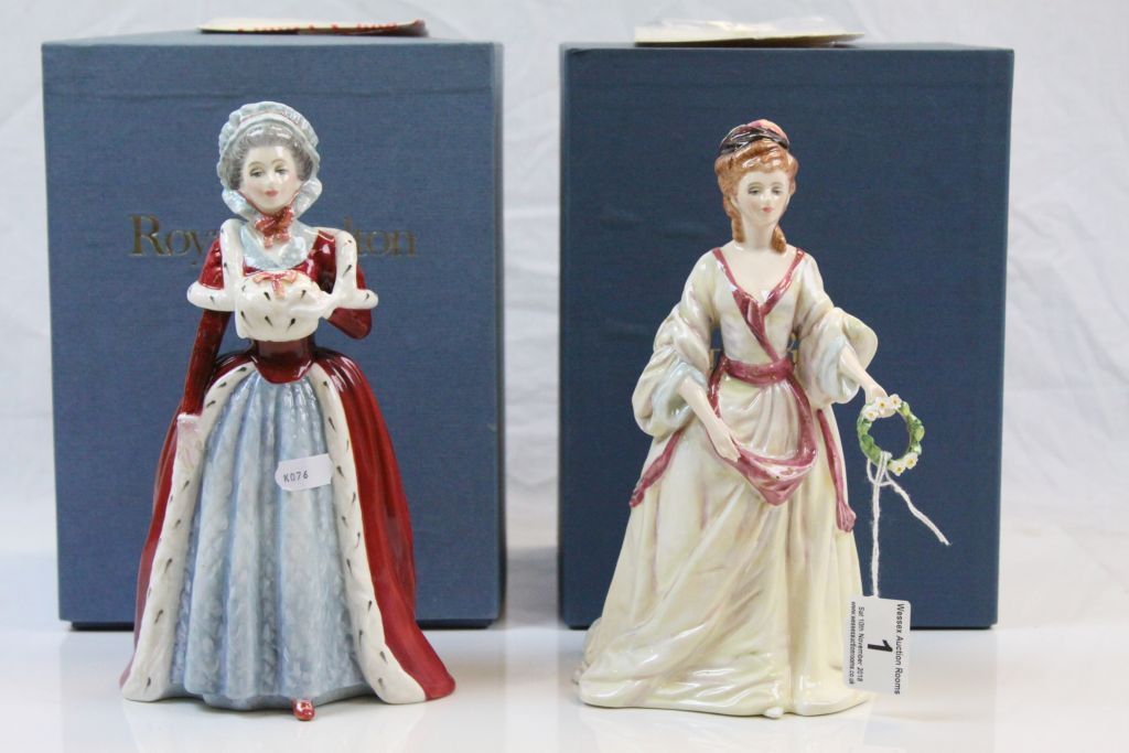 Boxed Limited Edition Royal Doulton figurines Countess Spencer HN3320 & Countess of Harrington