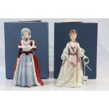 Boxed Limited Edition Royal Doulton figurines Countess Spencer HN3320 & Countess of Harrington