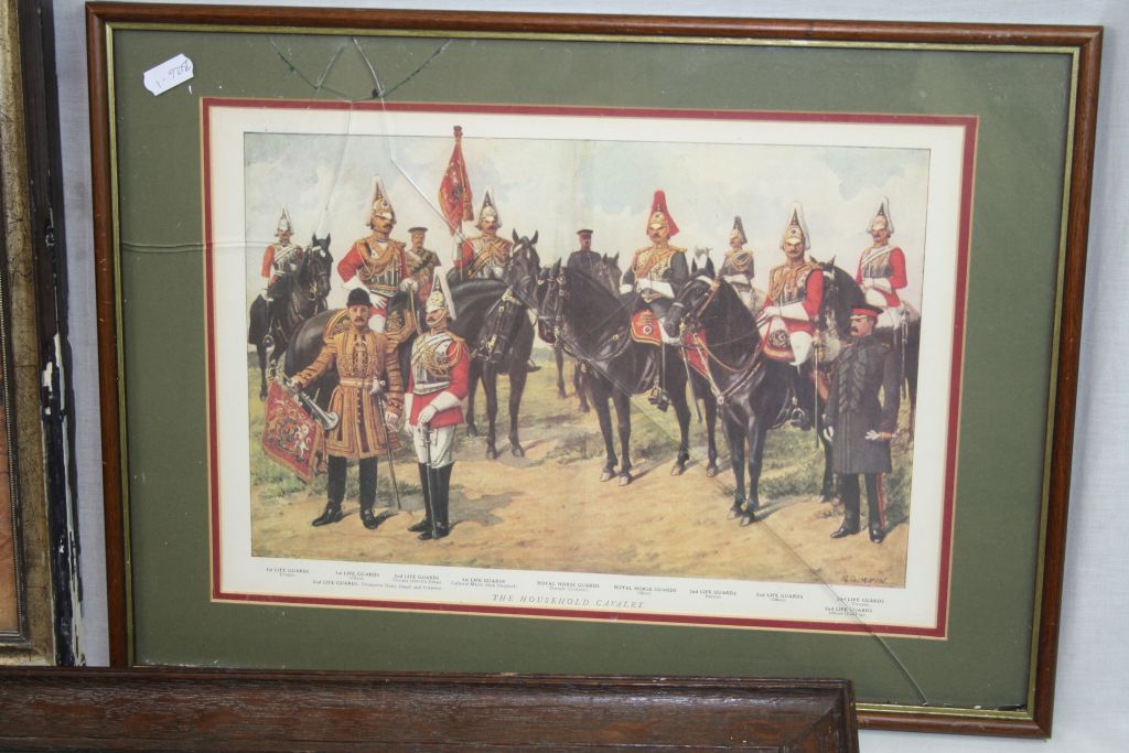 A Collection Of Three Military Framed Pictures. - Image 2 of 4