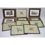 A Collection Of Approx 11 Framed And Glazed Military Prints To Include 1st Dragoon Guards, 18th