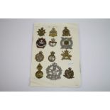 A Collection Of Approx 12 Canadian Military Cap Badges Of Various Regiments To Include The Windsor