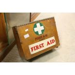 Vintage Wooden First Aid case