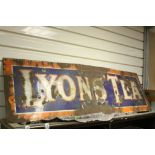 Large Lyons Tea Enamel sign