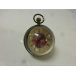 Brass and Glass Desk Ball Clock