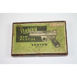 A Webley Senior Model Air Pistol By Webley & Scott Complete With It's Original Box.