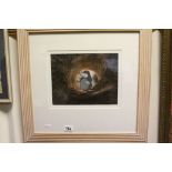 Framed & glazed Animation cell from "The Animals of Farthing Wood" (Mole in a Hole) 1990's