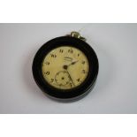 A World War Two / WW2 Era Ingersoll Leader Pocket Watch Within Protective Bakelite Case.