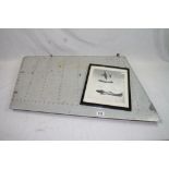A Wing Flap From A De Havilland Vampire British Jet Fighter Together With A Framed Photograph. The