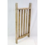 Vintage Waxed Pine Drying Rack with Handles