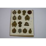 A Collection Of Approx 14 Canadian Military Brass Cap Badges To Include The Manitoba Dragoons And