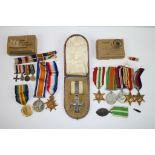 A Military Cross Family Medal Group To Include A Full Size World War One Medal Trio And Military