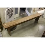 Victorian Pine Bench, approx. 180cms long x 45cms high