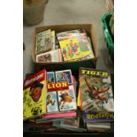 Two boxes of vintage Children's Annuals & Books