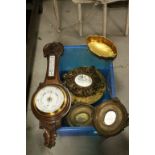 Mixed collectables to include a Barometer, Brassware etc