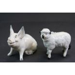 Beswick ceramic Pig 832 & a Ewe