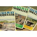 Box of vintage Classic Car magazines and books, Box of Railway Modeller magazines and a box of