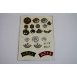 A Collection Of Approx 21 x British Military Badges To Include The Duke Of Cornwall Light Infantry