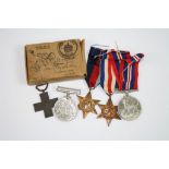 A Full Size World War Two Medal Group To Include : The 1939-1945 British War Medal, The Defence