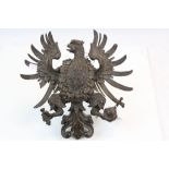 Antique Black Forest German / Prussian Wooden Carving / Wall Plaque in the form of an Eagle
