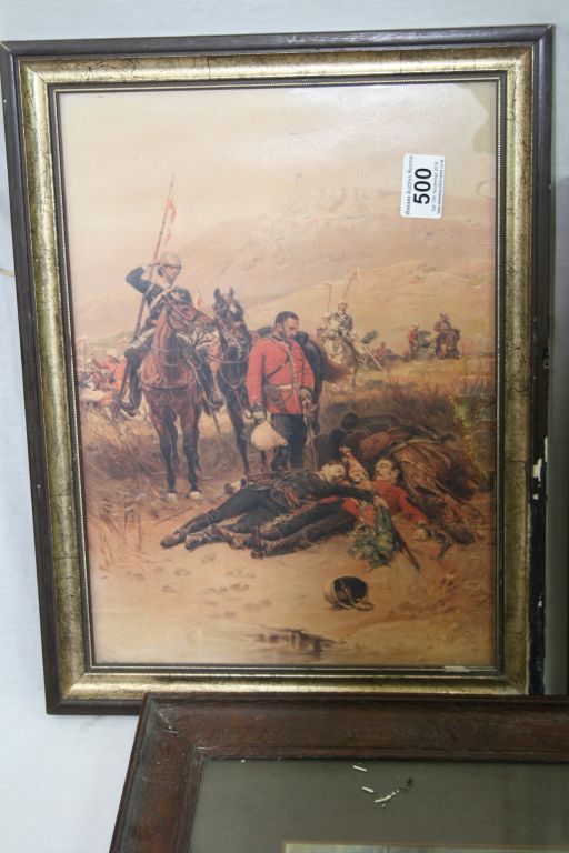 A Collection Of Three Military Framed Pictures. - Image 3 of 4