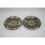 Two Trench Art Dishes Decorated With The Royal Army Service Corps Badge And Both Engraved Tripoli