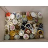 Quantity of trinket boxes to include Limoges, Palissy, Wedgwood, Ashford, Aynsley etc