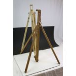 Two vintage Wooden Easels