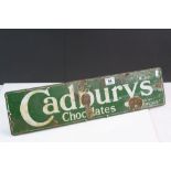 Vintage Cadbury's Chocolates Green Enamel Sign