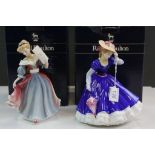 Two boxed Royal Doulton figurines; Figure of the Year Amy HN3316 & Figure of the Year Mary HN3375